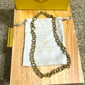 Brass charm necklace chain